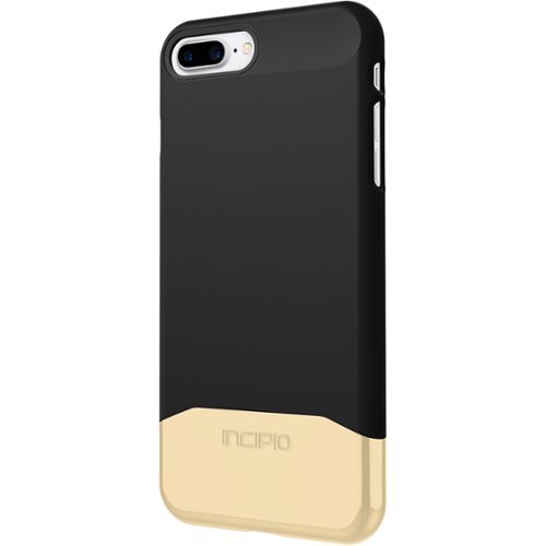 Incipio - EDGE Chrome Case for Apple® iPhone® 7 Plus - Black/Gold