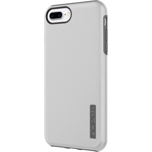  Incipio - DualPro Case for Apple® iPhone® 7 Plus - Charcoal/Iridescent silver