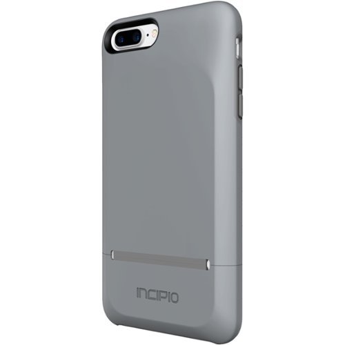 Incipio - Stashback Case for Apple® iPhone® 7 Plus - Gray-Front_Standard 