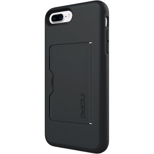 Incipio - STOWAWAY Case for Apple® iPhone® 7 Plus - Black-Front_Standard 