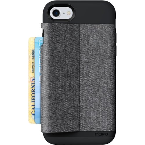  Incipio - Esquire Series Wallet Case for Apple® iPhone® 7 - Heather dark gray