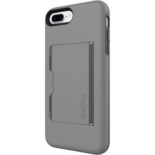 Incipio - STOWAWAY Case for Apple® iPhone® 7 Plus - Gray/Charcoal-Front_Standard 