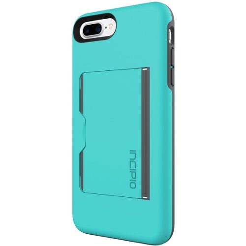  Incipio - STOWAWAY Case for Apple® iPhone® 7 Plus - Charcoal/Turquoise