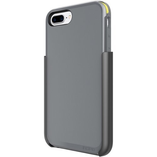 Incipio - PERFORMANCE Ultra Case for Apple® iPhone® 7 Plus - Yellow/Charcoal gray-Front_Standard 