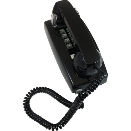 Cortelco - ITT-2554-V-BK Corded Wall Phone - Black