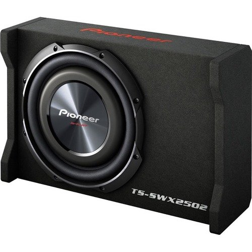 Pioneer - Shallow Series 10&quot; Single-Voice-Coil 4-Ohm Subwoofer with Enclosure - Black