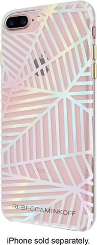  Incipio - Rebecca Minkoff Double Up Case for Apple® iPhone® 7 Plus - Geometric Wall Clear/Holographic Foil