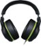 Razer - ManO'War 7.1 Wired Gaming Headset for PC, Mac, PS4, Xbox One - Black/Green-Front_Standard