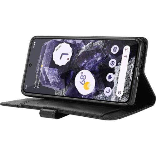 SaharaCase Leather Folio Wallet Case for Google Pixel 8 - Black SHOP ONLINE
