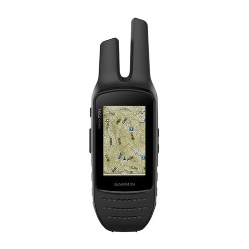  Garmin - Rino 755t, 2-Way Radio/GPS Navigator with Camera and TOPO mapping - Black