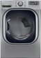 LG - 7.4 Cu. Ft. 14-Cycle Steam Gas Dryer - Graphite Steel-Front_Standard