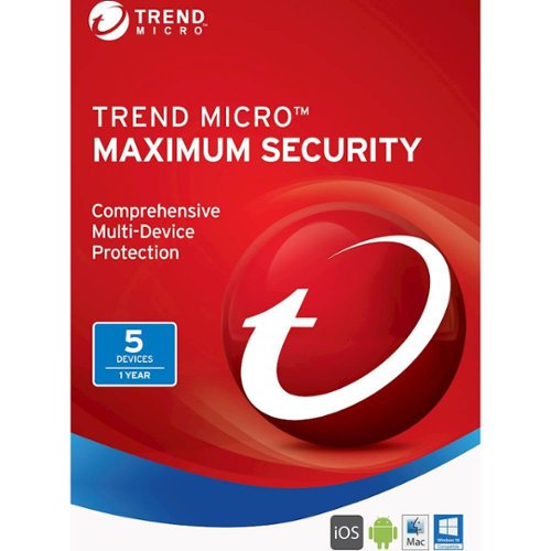  Trend Micro Maximum Security (5-Devices) (1-Year Subscription)