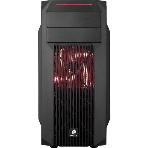  CORSAIR - Carbide Series® SPEC-02 Red LED Mini-ITX/MicroATX/ATX Mid-Tower Gaming Case - Black