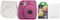 Fujifilm - instax mini 8 Instant Film Camera Bundle - Hot Pink-Front_Standard