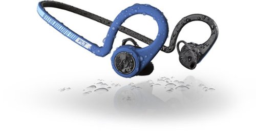  Plantronics - BackBeat FIT Wireless In-Ear Behind-the-Neck Headphones - Power blue