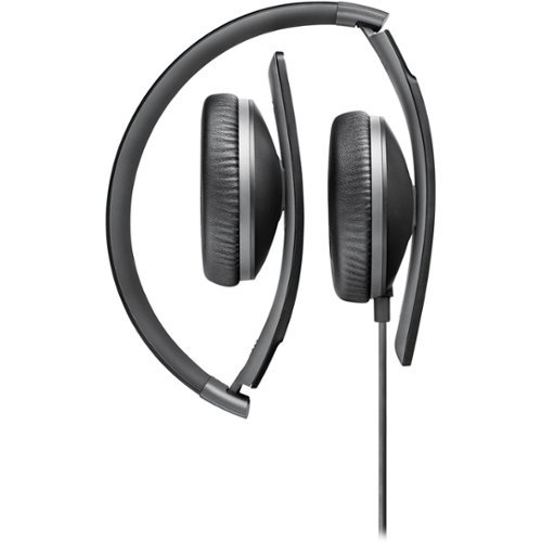Sennheiser - HD Wired Over-the-Ear Headphones - Black-Front_Standard 