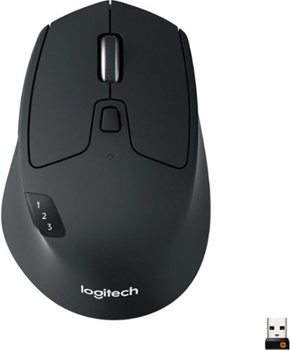 Logitech - M720 Triathlon Wireless Optical Mouse - Black