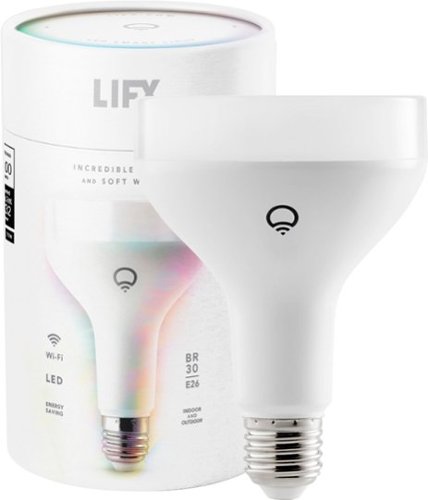  LIFX - 1100-Lumen, 11W Dimmable BR30 LED Light Bulb, 75W Equivalent - Multicolor