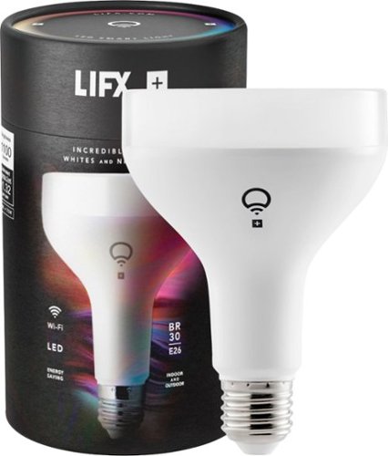  LIFX + 1100-Lumen, 11W Dimmable BR30 Smart LED Light Bulb, with Infrared Technology, 75W Equivalent - Multi Color