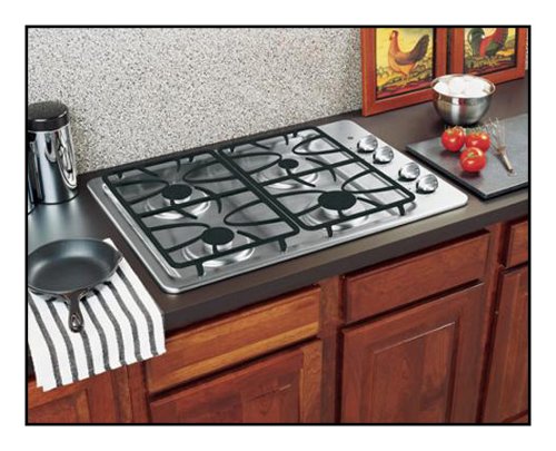  GE - 30&quot; Built-In Gas Cooktop - Stainless steel