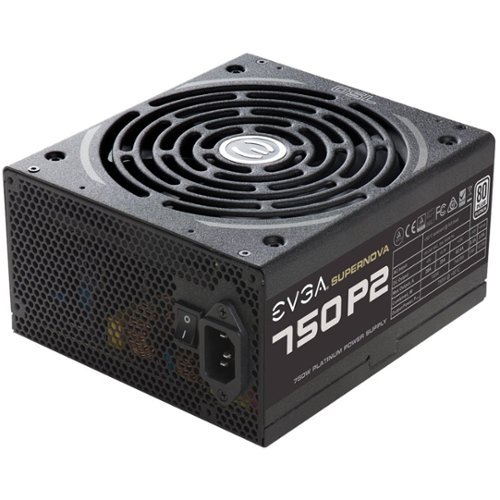 EVGA - 750W Modular P2 Power Supply - Black-Front_Standard