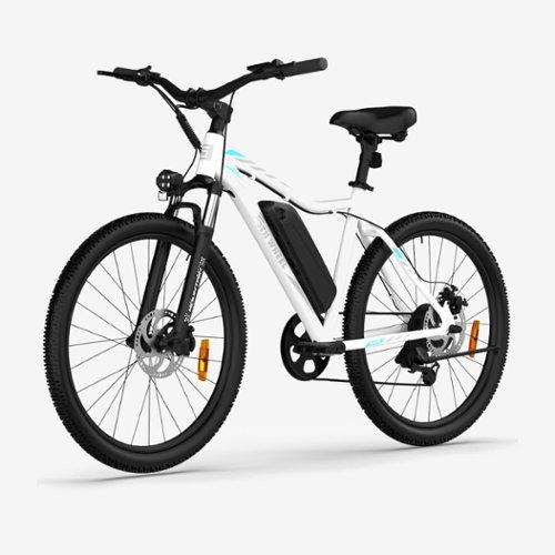 5th Wheel - MATE eBike w/ 45 mi Max Operating Range & 20 mph Max Speed - 26 - White-Front_Standard 
