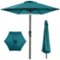 Best Choice Products - 10ft Outdoor Steel Market Patio Umbrella w/ Crank, Tilt Push Button, 6 Ribs - Cerulean-Front_Standard