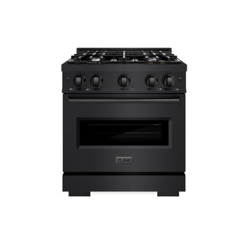ZLINE - 30" Classic Dual Fuel Steel Range with 4 Burners and Convection Oven (CDRB-30) - Black Stainless Steel