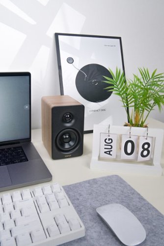 Edifier M60 Compact Desktop 2.0 Speakers (Pair) - Oak Brown BUY ONLINE