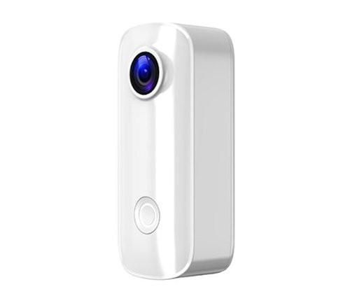 SJCAM - C100+ Mini WiFi Action Camera 4K30fps Pocket Sized Wearable Body Camera, Magnetic, APP Control, Underwater Small V-Front_Standard 