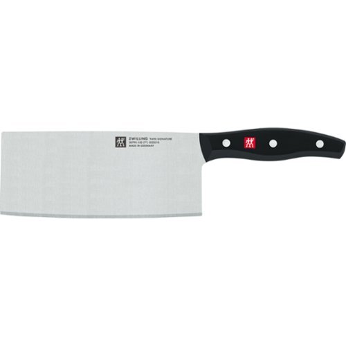 ZWILLING - TWIN Signature 7-inch Chinese Chef's Knife/Vegetable Cleaver - Stainless Steel-Front_Standard 