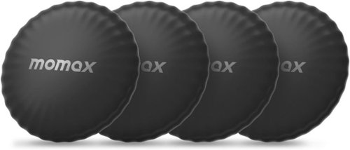 Momax - Tracker Tag, Works with Apple Find My, Sound Location, Key Locator Tracker for Luggage, Suitcase, Wallet - 4 Pack-Front_Standard 
