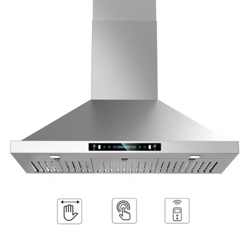 ZJKLA - 30 inches - Convertible - Wall Range Hood - Stainless Steel-Front_Standard 