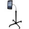 Gooseneck Stand with Casters for Most 9.7" - 10.5" Tablets - Black-Angle_Standard 