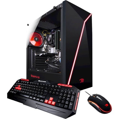  iBUYPOWER - Gaming Desktop - AMD FX 6300 - 16GB Memory - NVIDIA GeForce GT 730 - 2TB Hard Drive - Black/Red