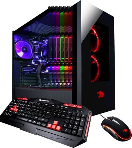  iBUYPOWER - Gaming Desktop - Intel Core i7 - 16GB Memory - NVIDIA GeForce GTX 1070 - 240GB Solid State Drive + 2TB Hard Drive - Black/Red