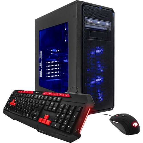 iBUYPOWER - Desktop - Intel Core i5 - 8GB Memory - AMD Radeon RX 460 - 1TB Hard Drive - Black-Front_Standard 