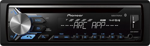  Pioneer - In-Dash CD/DM Receiver - Built-in Bluetooth with Detachable Faceplate - Black