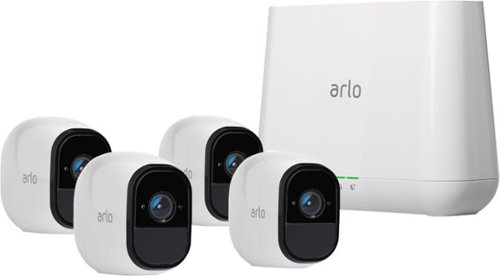  Arlo - Pro 4-Camera Indoor/Outdoor Wireless 720p Security Camera System - White