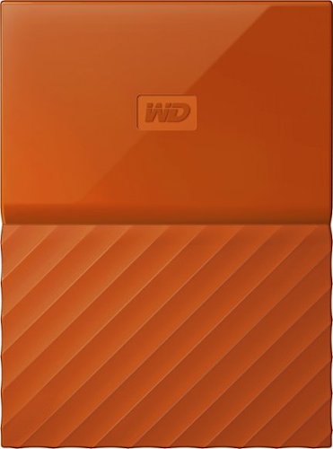  WD - My Passport 4TB External USB 3.0 Portable Hard Drive - Orange