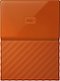 WD - My Passport 4TB External USB 3.0 Portable Hard Drive - Orange-Front_Standard