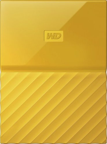  WD - My Passport 2TB External USB 3.0 Portable Hard Drive - Yellow
