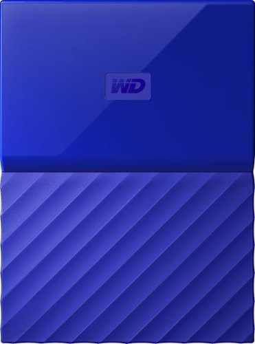  WD - My Passport 1TB External USB 3.0 Portable Hard Drive - Blue