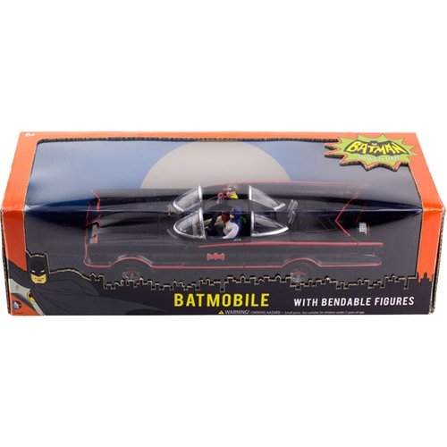 NJ Croce DC Comics Batman Classic TV Series Batmobile with Bendable Figures WORLDWIDE DELIVERY