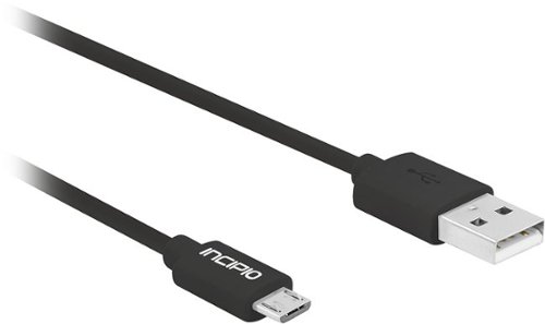  Incipio - 6' Micro USB-to-USB Device Cable - Black