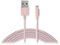 Just Wireless - Apple MFi Certified 6' Lightning USB Charging Cable - Rose gold-Front_Standard