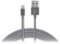 Just Wireless - Apple MFi Certified 6' Lightning USB Charging Cable - Slate gray-Front_Standard