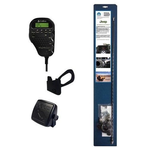 Mopar - Complete CB Radio and Antenna Kit for Jeep JK Wrangler (not compatible with JT and JL Wranglers) - Black