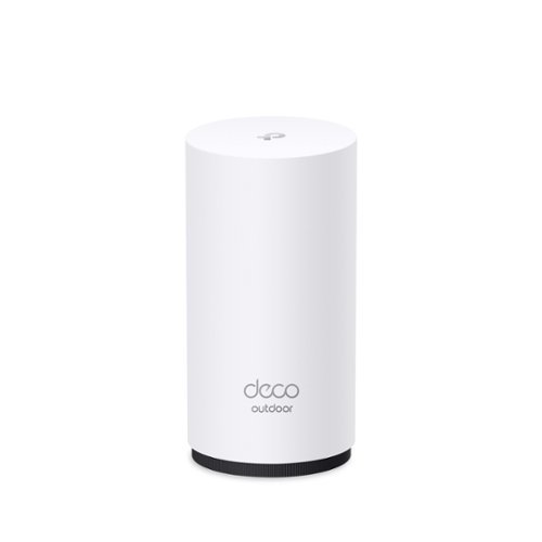TP-Link - Deco 7 Outdoor BE11000 Tri-Band Wi-Fi 7 Outdoor Mesh Router – Deco BE65 Outdoor - White-Front_Standard 