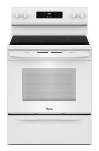  Whirlpool - 5.3 Cu. Ft. Freestanding Electric Range with Cooktop Flexibility - White